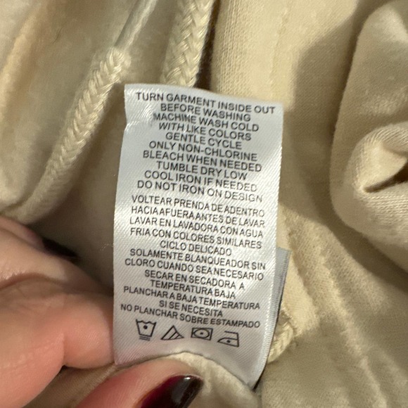 Disney Mickey Mouse Ivory Full Zip Hoodie Small Textured Mickey Pre-owned - Picture 6 of 10